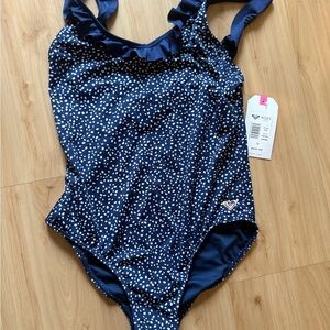 Roxy Kids' One Piece in Navy with White Dots